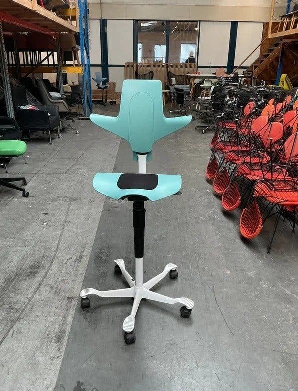 HAG Capisco 8020 Puls Bureaustoelen | 57-82cm | Zeegroen, Gebruikt, -, -, Ophalen of Verzenden