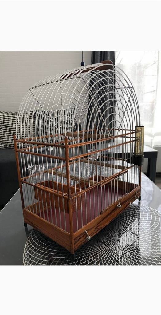 Surinaamse vogelkooi, Dieren en Toebehoren, Vogels | Hokken en Kooien, Ophalen, Gebruikt, Hout, Vogelkooi