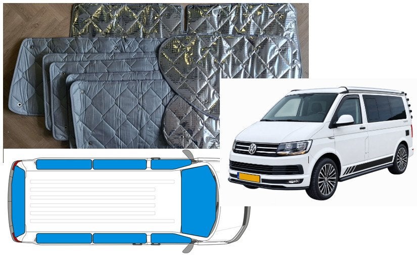 Raamisolatie Volkswagen VW T5/T6/T6.1  8 delige set vanaf, Buurserstraat 15 A, 7481 EG,Haaksbergen, Ophalen of Verzenden, Info@123CamperOnderdelen.nl