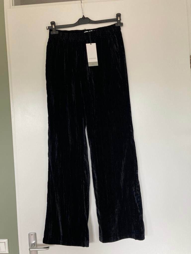 Costes broek fluweel velours maat 38 nieuw, Maat 38/40 (M), Zwart, Nieuw, Ophalen of Verzenden