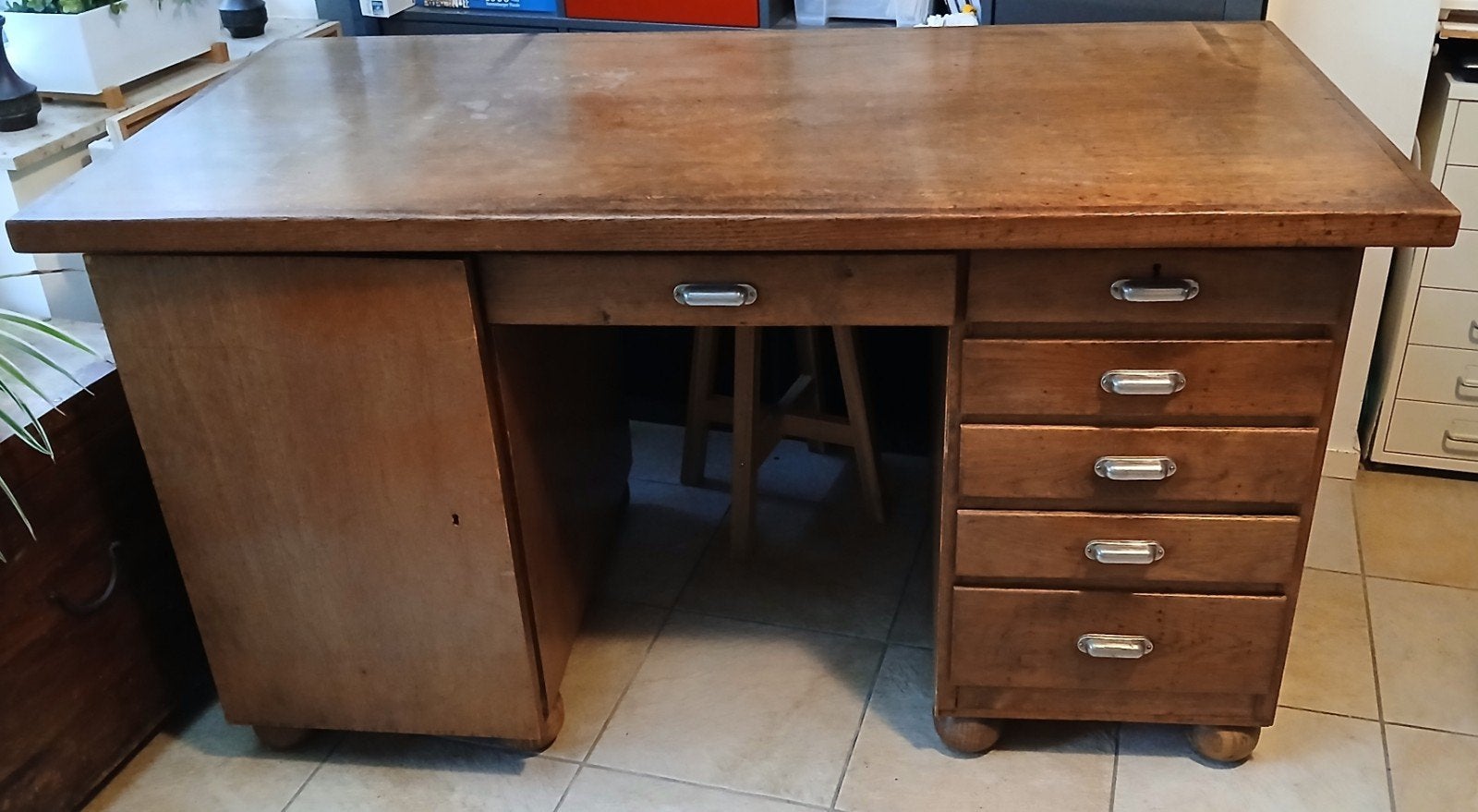 Houten bureau, Ophalen of Verzenden