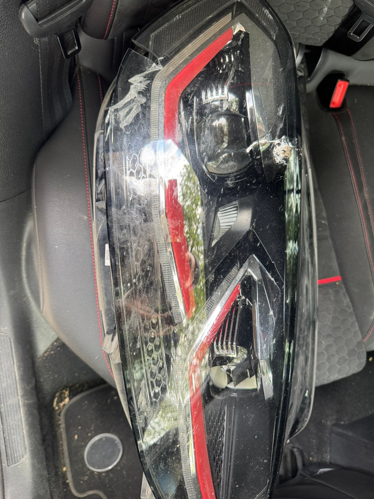 Koplamp recht voor golf 7.5 gti (schade), Ophalen of Verzenden