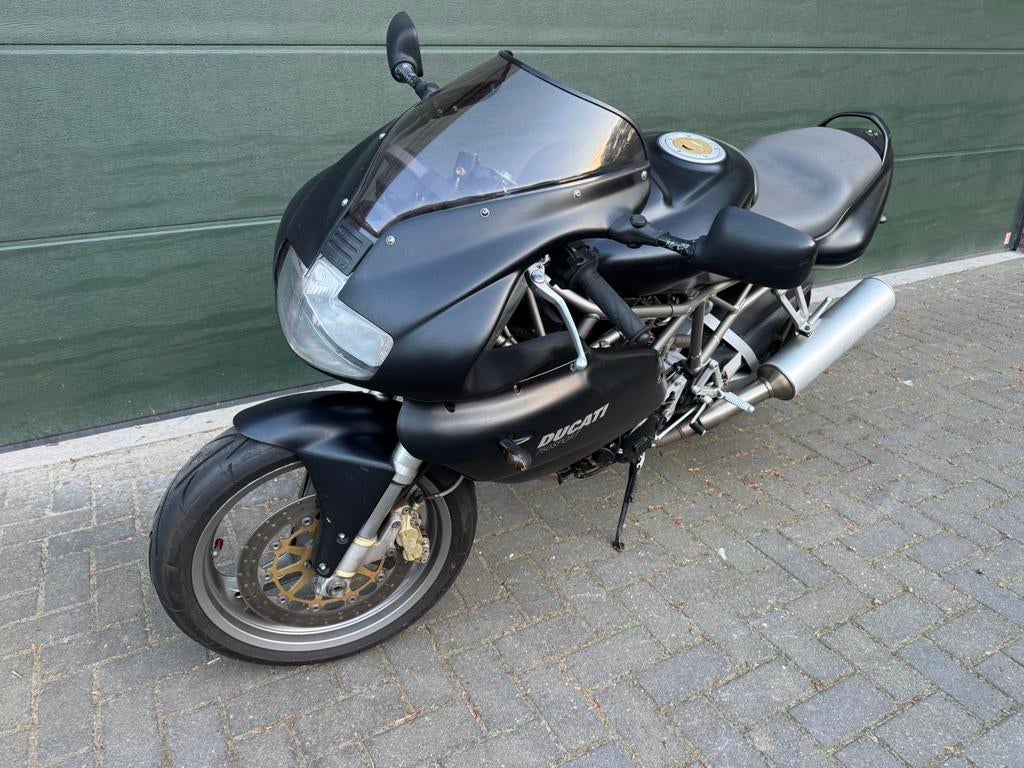 Ducati 750 Sport injectie 2002 – Zeer nette staat, 2 cilinders, Sportuitlaat, Motorrijbewijs A, Super Sport