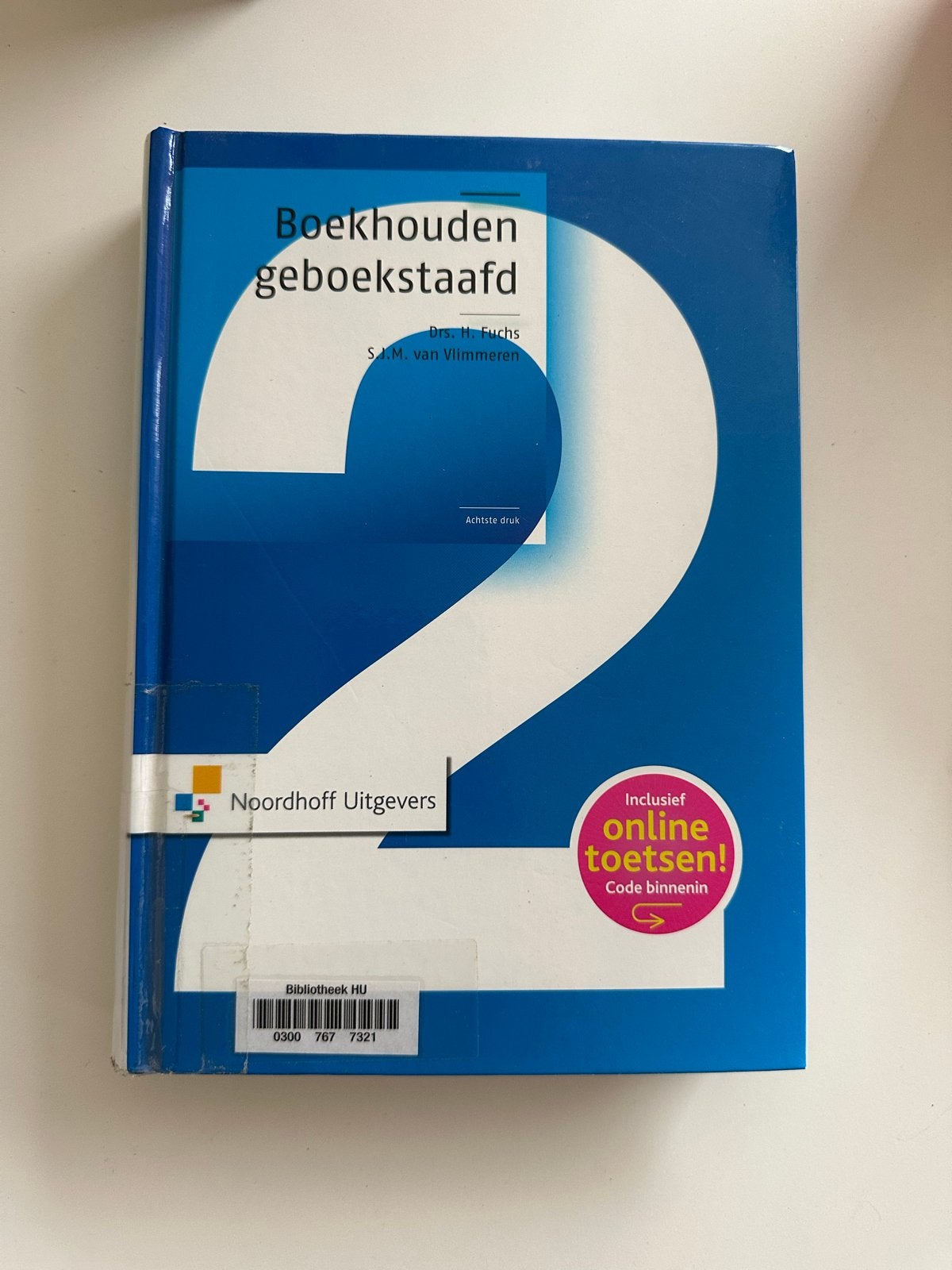 Boekhouden Geboekstaafd 2 - Drs. H. Fuchs & S.A.M. van Vlimm, Ophalen of Verzenden, Gamma, Gelezen, Niet van toepassing