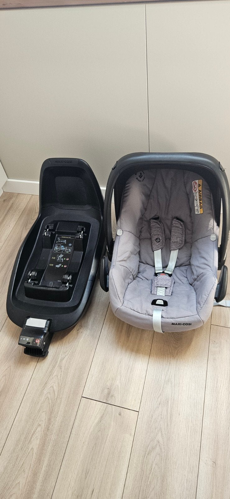 Maxi-Cosi met Isofix base en Baby's Only voetenzakken, Ophalen, Gebruikt, Isofix, 0 t/m 13 kg