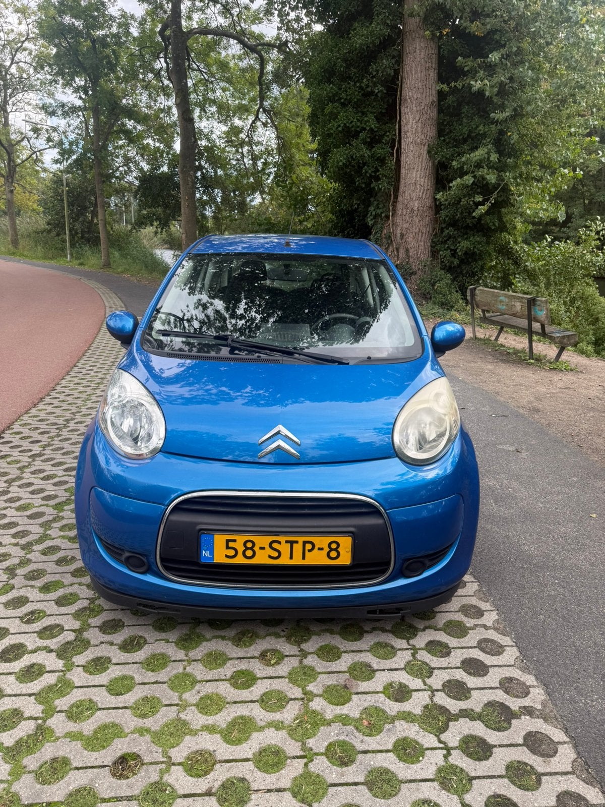 Citroën C1 1.0 3-DRS 2011 Blauw, Auto's, Voorwielaandrijving, C1, 68 pk, Origineel Nederlands