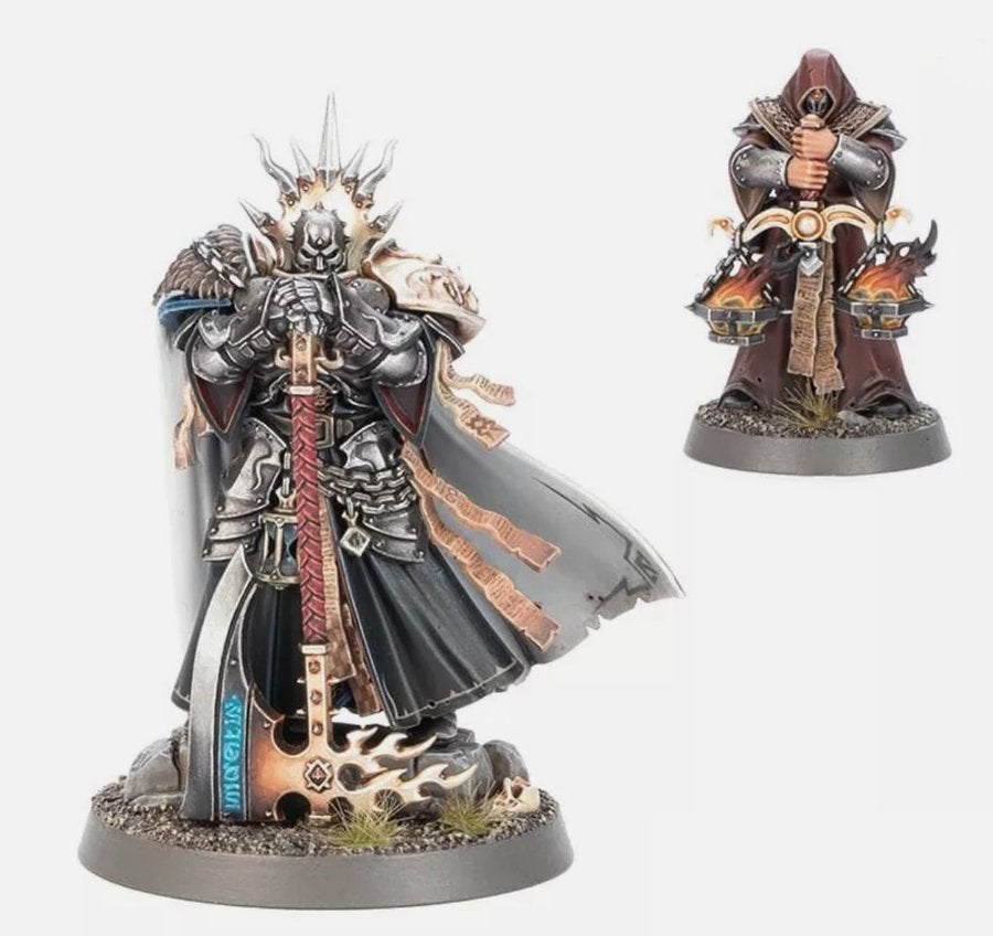 1 lord terminor & 1 memorian on sprue AOS, Verzenden, Zo goed als nieuw, Warhammer, Figuurtje(s)