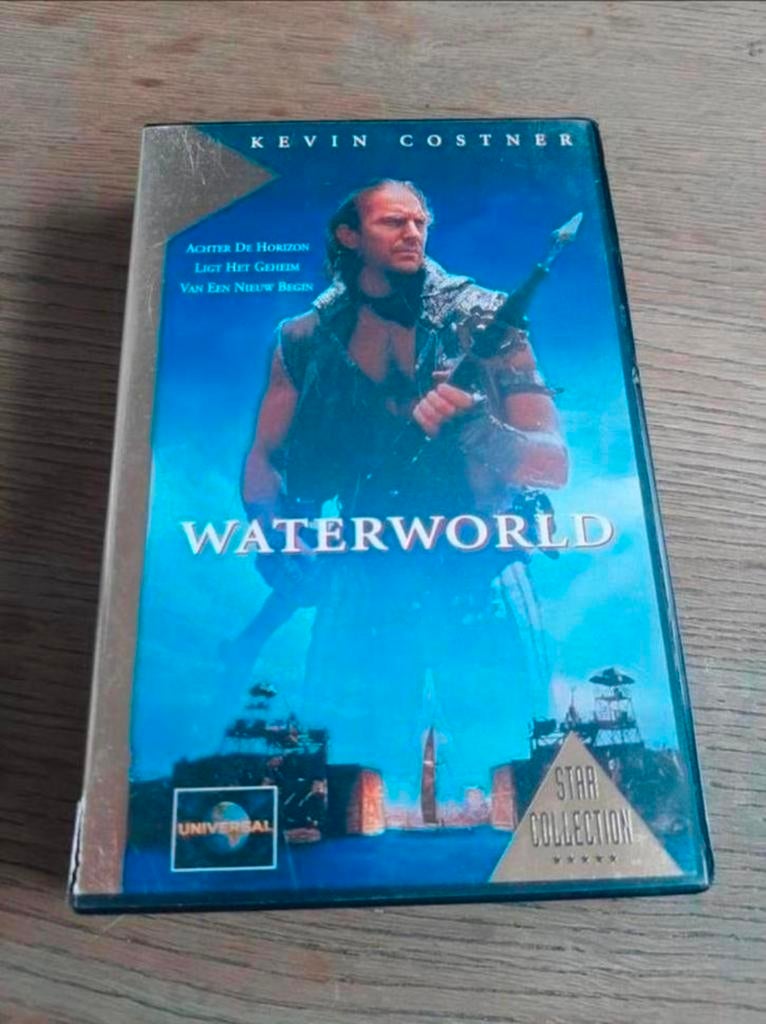 Waterworld videoband. Kevin Costner., Cd's en Dvd's, VHS | Film, Gebruikt, Actie en Avontuur, Vanaf 12 jaar, Ophalen of Verzenden