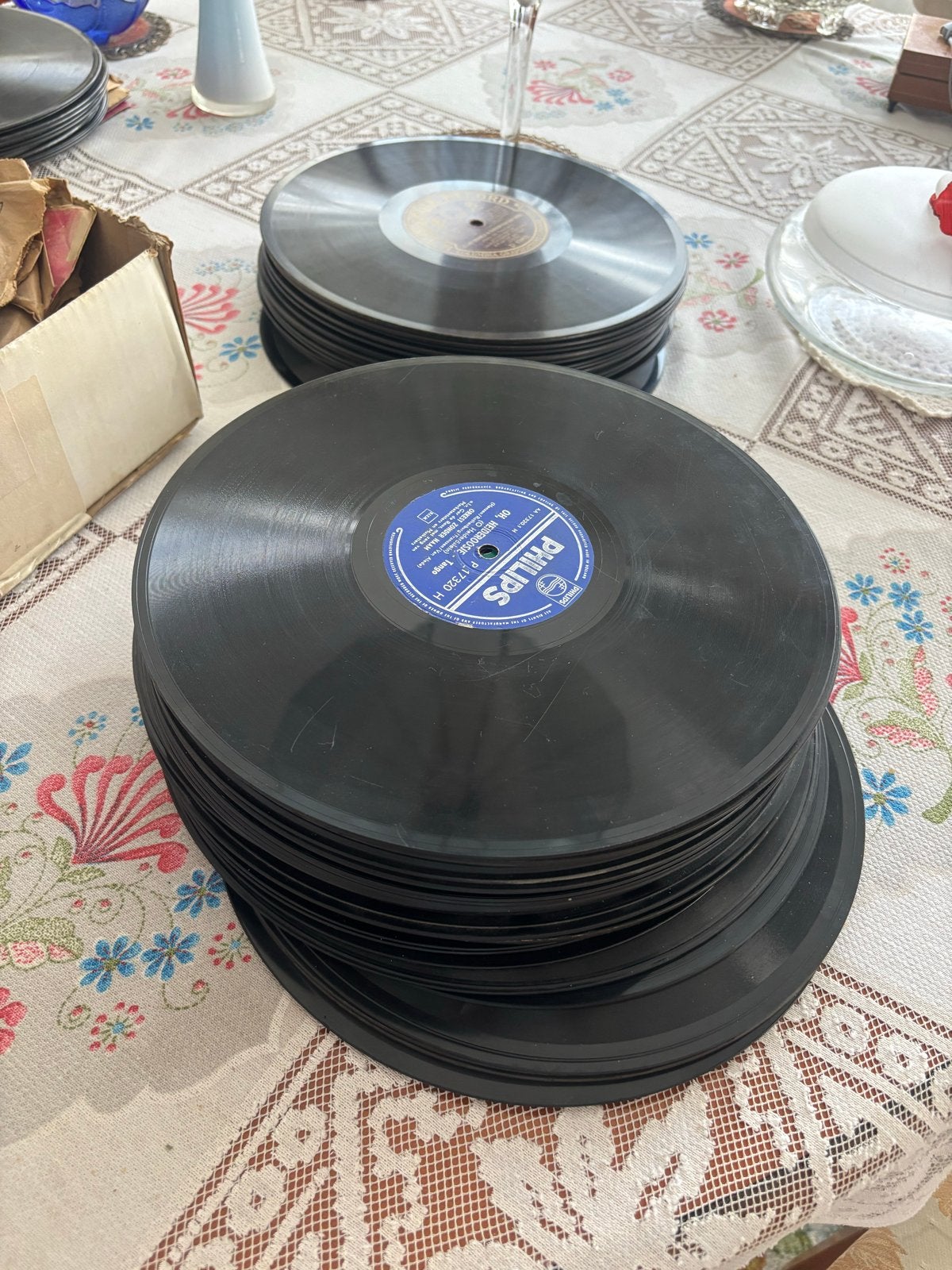 Grote collectie vintage 78 en 45 toeren platen (schellak), Cd's en Dvd's, Vinyl | Overige Vinyl, Ophalen, Gebruikt, 10 inch, Originele persing