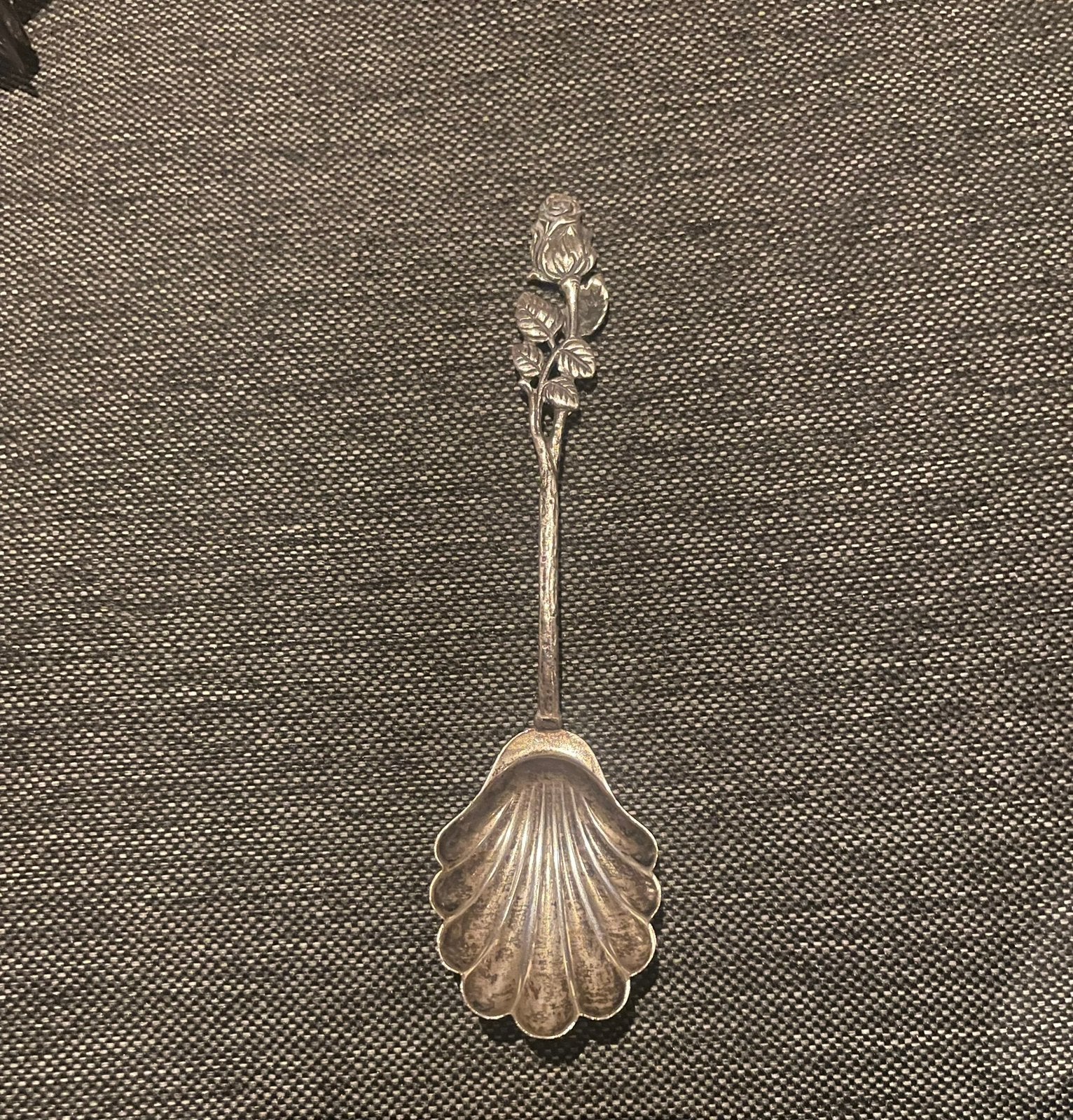 Antiek zilveren Hildesheimer Rose lepel!, Ophalen of Verzenden, Zilver