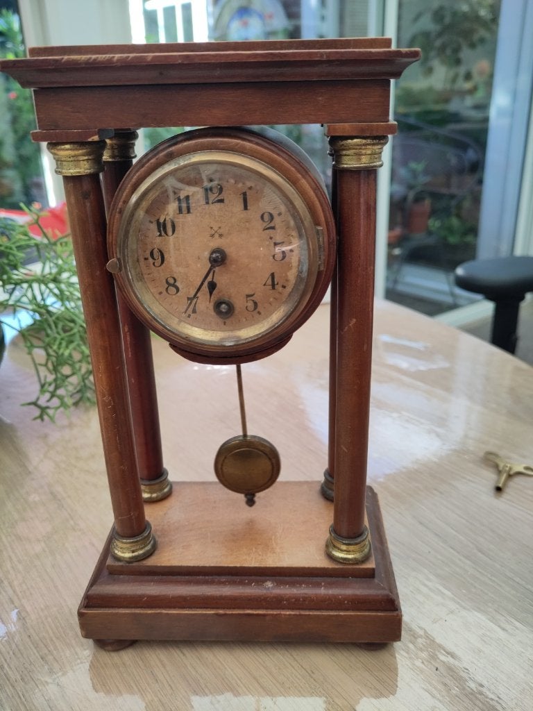 JUNGHANS Pfeilenkreuz Josefientje kolomklokje, Ophalen of Verzenden