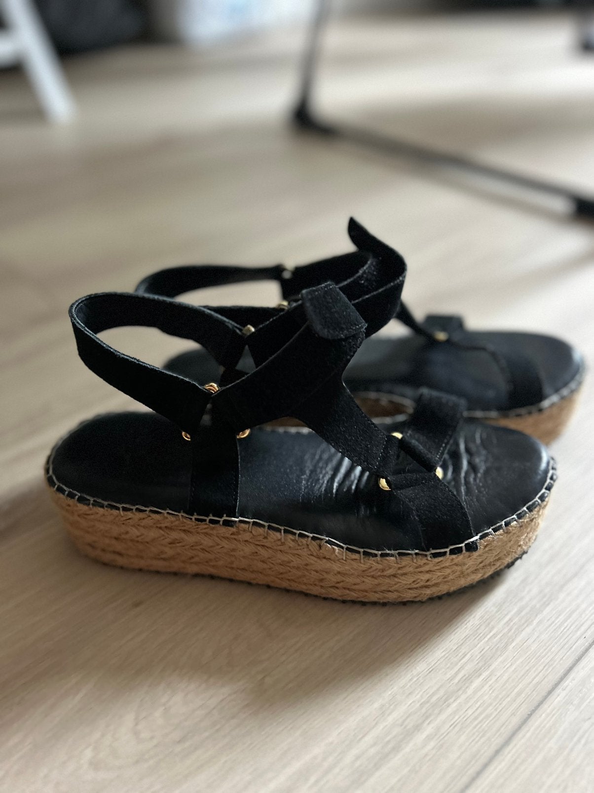 Gratis plateau sandalen maat 38, Ophalen, Zwart, Sandalen of Muiltjes, Gedragen
