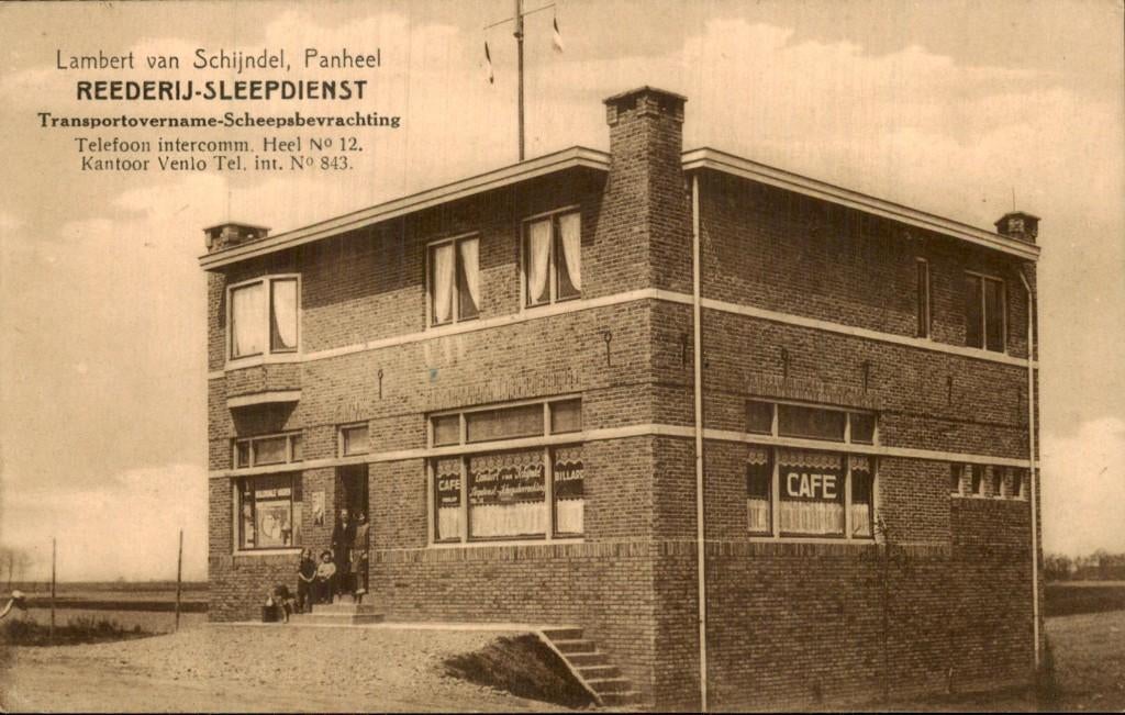 Panheel - Reederij-Sleepdienst - Lambert van Schijndel, Ophalen of Verzenden, 1920 tot 1940, Ongelopen, Limburg