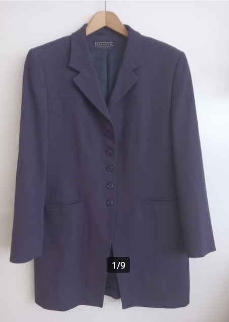 Lanaby's lang donkerpaars colbert, maat 44, Kleding | Dames, Oosterveldweg 15, 7274 DZ, Verzenden, Paars, Maat 42/44 (L)