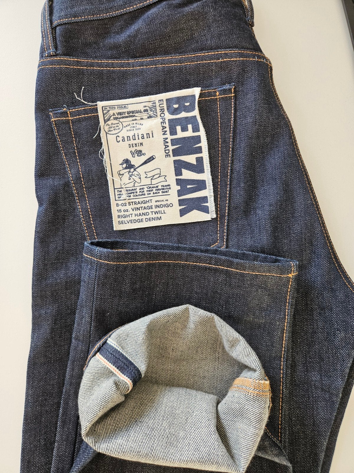 Benzak Selvedge Spijkerbroek W30 ZGAN, Blauw, Overige jeansmaten, Ophalen of Verzenden, Zo goed als nieuw