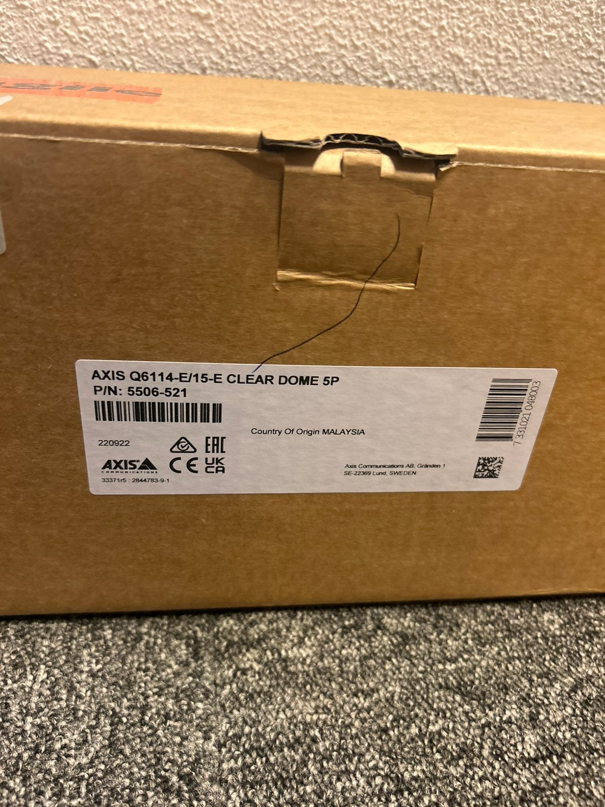 AXIS Q6114-E/15-E Clear Dome 4 stuks, Ophalen, Nieuw, Buitencamera