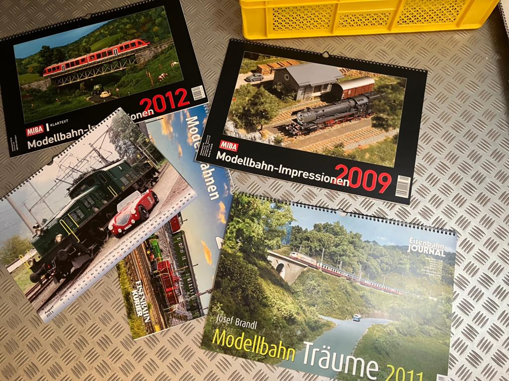 19 modelspoorkalenders Marklin Trix Roco Piko Bemo, Ophalen, Gelijkstroom of Wisselstroom, Overige merken