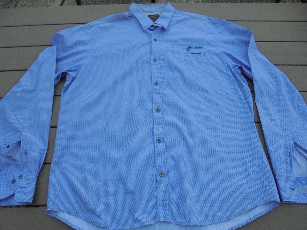 Blauw overhemd PME LEGEND, Kleding | Heren, Overhemd, Blauw, Ophalen of Verzenden, Zo goed als nieuw