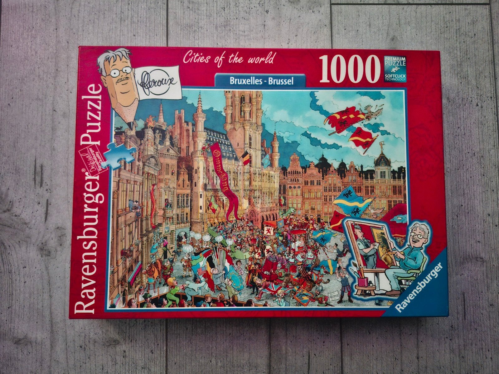cities of the world Brussel 1000 stukjes, Hobby en Vrije tijd, Ophalen, 500 t/m 1500 stukjes, Gebruikt, Legpuzzel