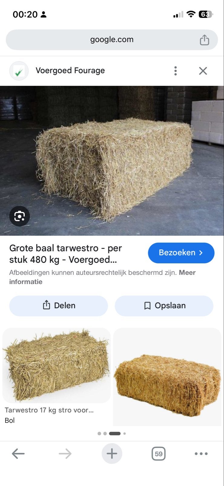 Grote balen tarwestro gezocht, Dieren en Toebehoren, Dierenvoeding, Ophalen of Verzenden, Vee