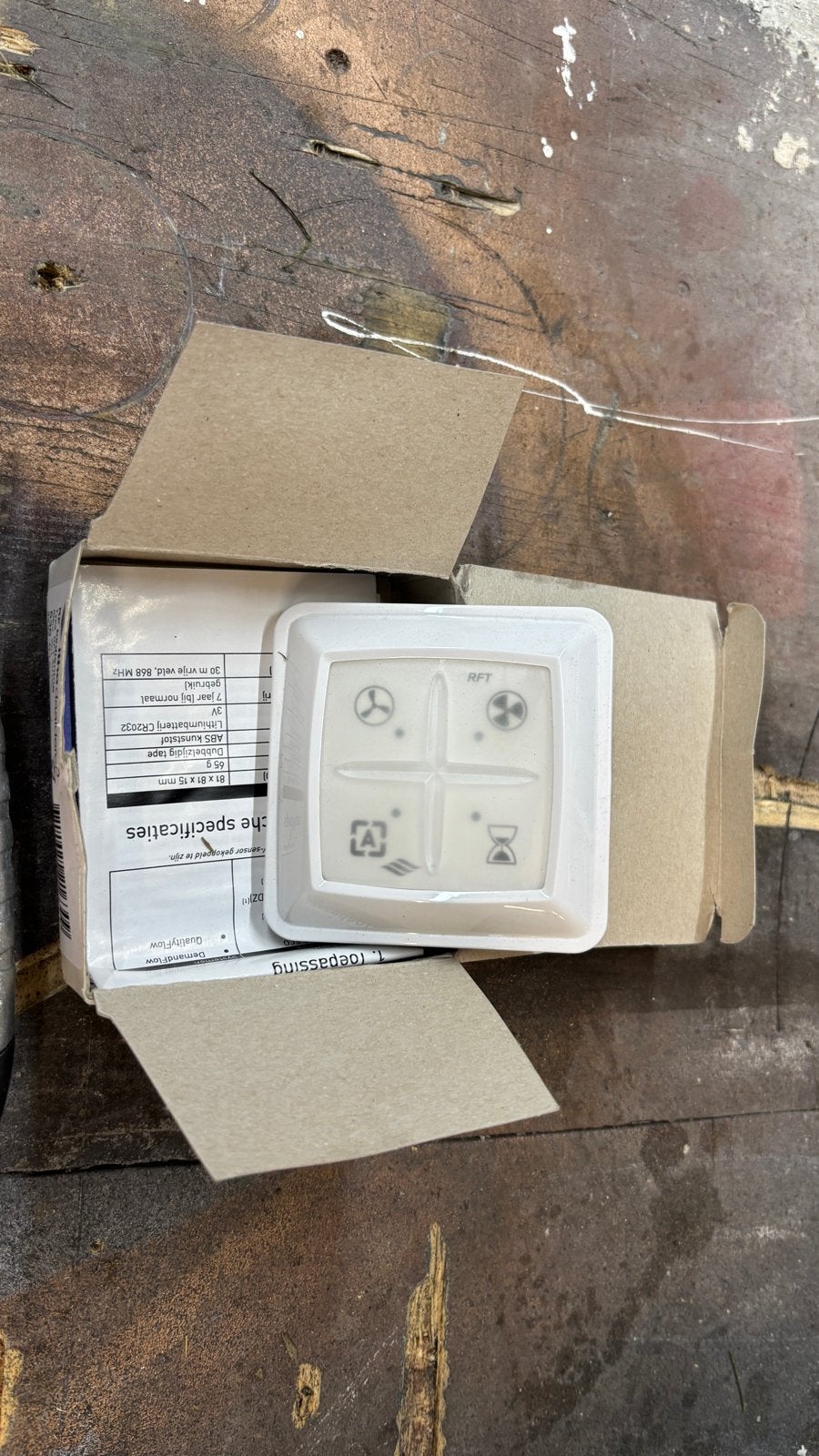 Itho Daalderop RFT Auto RF bediening wit, Ophalen of Verzenden, Nieuw, Ventilator en Afzuiger