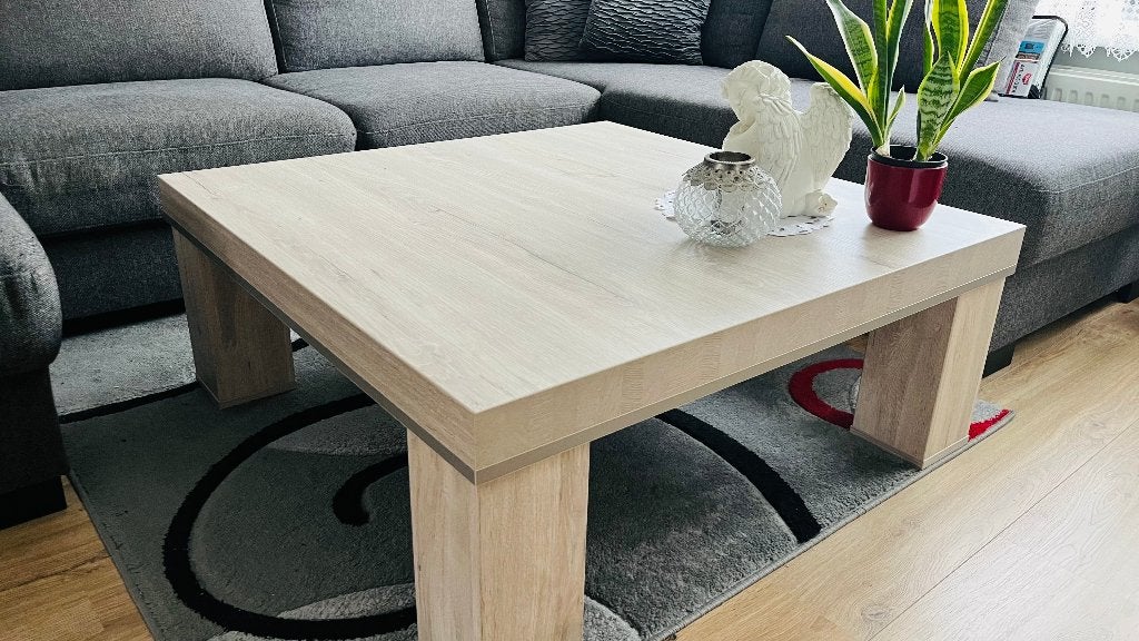 Salontafel van hoge kwaliteit - 100x100x40 cm, Ophalen, Gebruikt, Vierkant, Overige houtsoorten