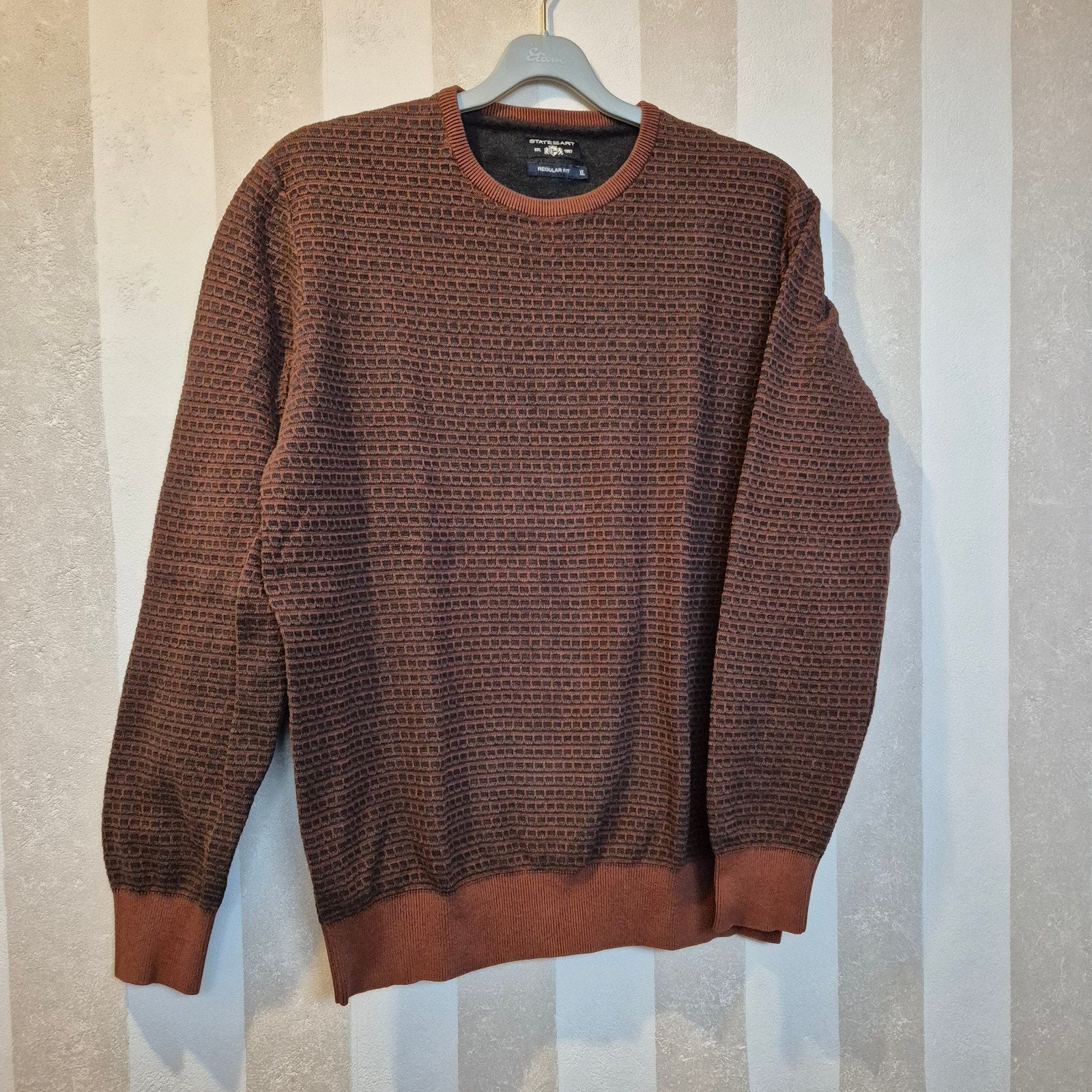 State of Art Heren Trui - Regular Fit - XL, Kleding | Heren, State of Art, Bruin, Maat 56/58 (XL), Ophalen of Verzenden