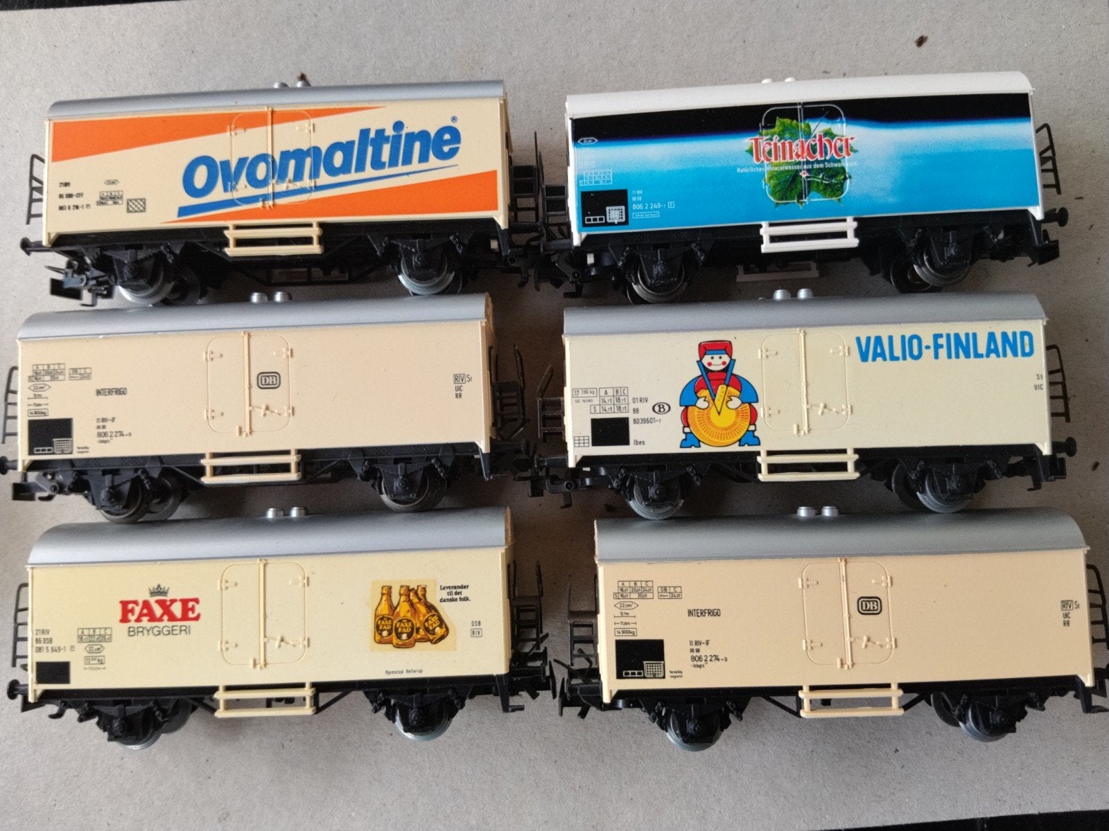 Märklin gesloten goederen wagons. 6 stuks., Wisselstroom, Gebruikt, Wagon, Ophalen of Verzenden