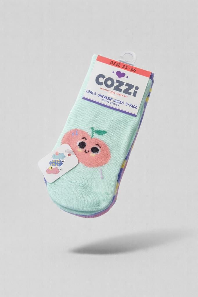 Partij 3-pack Cozzi sneakersokken voor meisjes 23/26, NHP International, Meisje, Sales@nhp-international.com, Ophalen of Verzenden