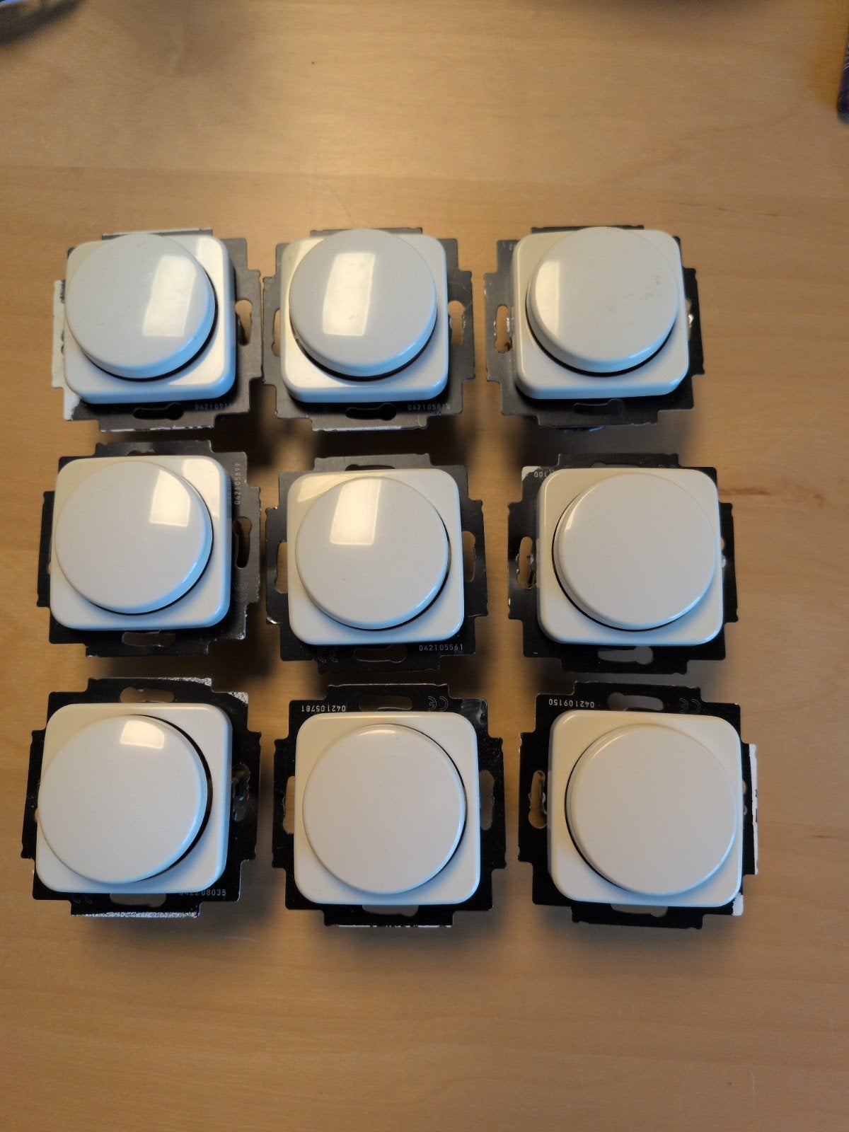 Busch-Jaeger Dimmer 2250 U (600W) - 9 stuks, Ophalen of Verzenden, Gebruikt, Busch-Jaeger, Dimmer