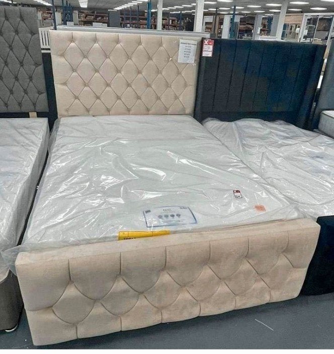 elegant bedframe verkrijgbaar in meerdere maten, Verzenden, Nieuw, Tweepersoons, Beige