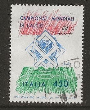 Italie 15, voetbal, Verzenden, Gestempeld