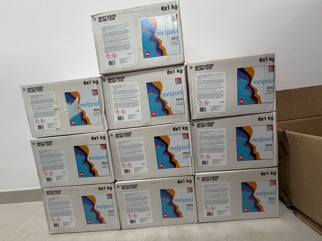 Melpool 55/G Chloorgranulaat 6x1 kg – Zwembadchloor – Nieuw, Verzenden, Nieuw, Reinigingsmiddel