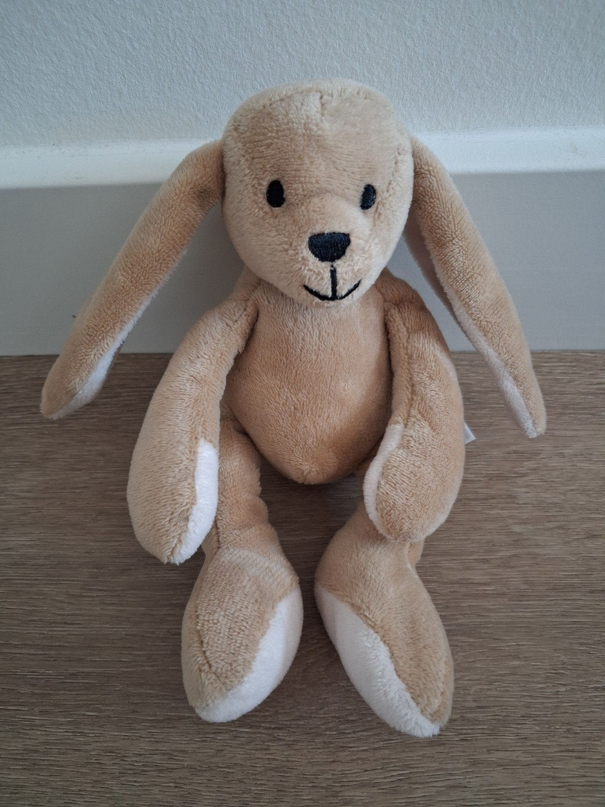Knuffel Hema konijn lichtbruin 17 cm L1511, Ophalen of Verzenden, Zo goed als nieuw, Konijn