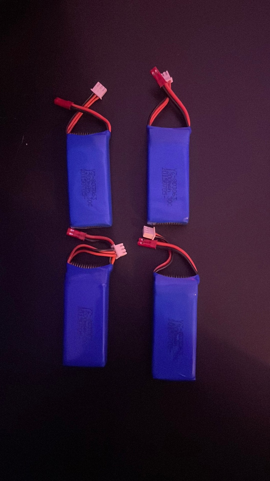 LiPo Batterijen (4x 1200MAh) (1x 1300MAh), Ophalen, Zo goed als nieuw