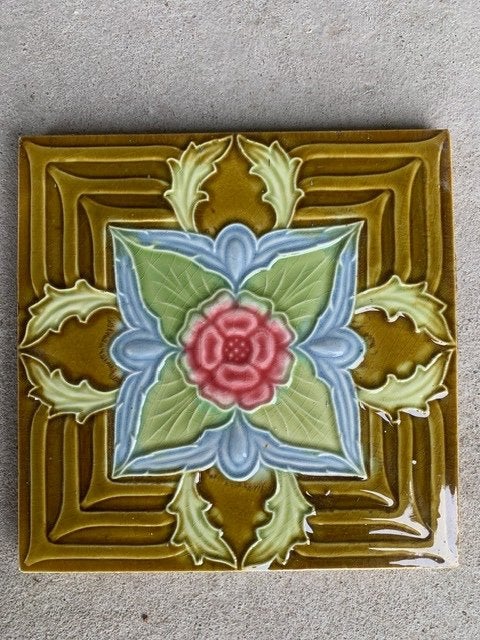 art nouveau tegel - BELGA De Dijle, Ophalen of Verzenden