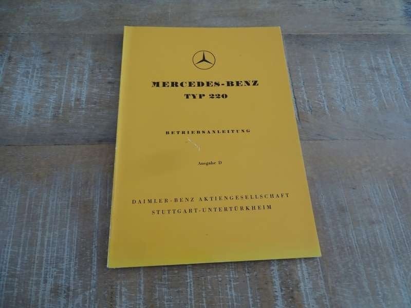 Mercedes-Benz 220 - W187 - Handleiding - Betriebsanleitung, Verzenden