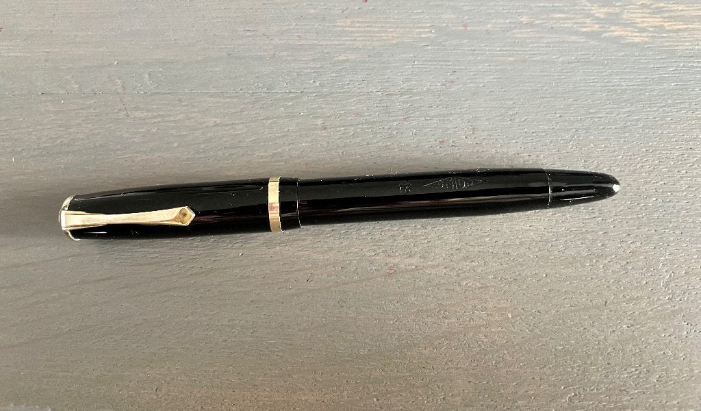 vintage VULPEN UNION 18 - 14 Krt goud - WD014, Gebruikt, Ophalen of Verzenden, X, Woord en Daad