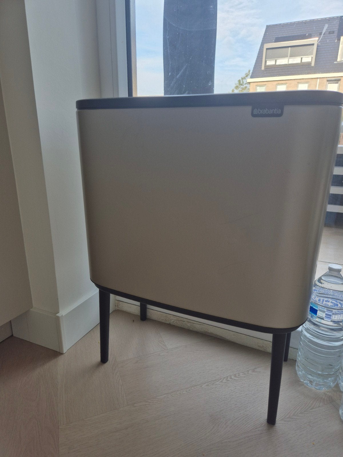 Brabantia - Bo Touch Bin Prullenbak, goud beige, 20 tot 30 liter, Ophalen, Gebruikt