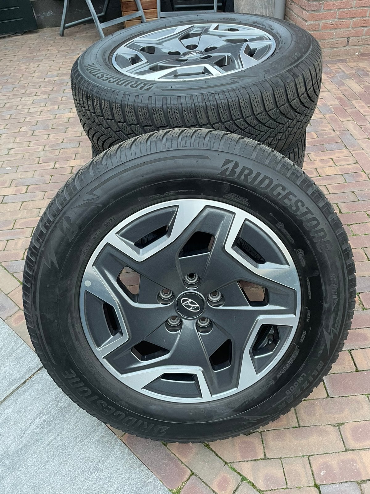 Winterbanden incl. Alu velgen Hyundai Santa Fe, Banden en Velgen, 17 inch, 235 mm, Personenwagen
