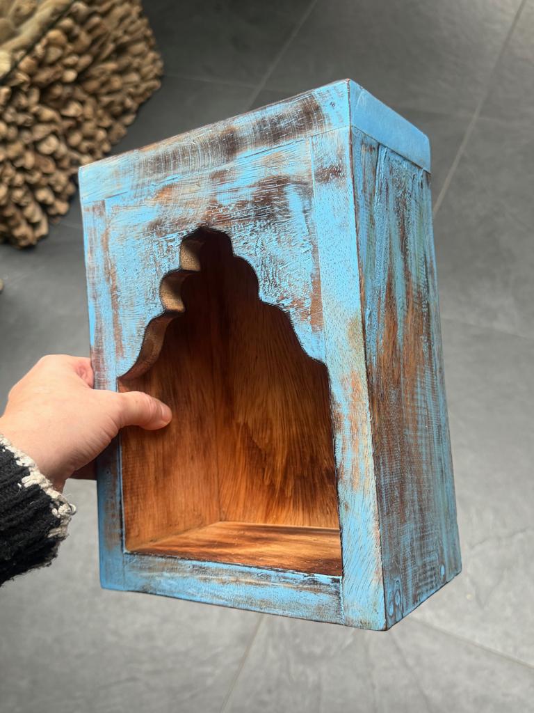 Altaar oosters wandplank boeddha kastje display Bali hout, Verburgt Vintage, Nieuw, Ophalen of Verzenden, https://verburgtvintage.nl/#contact