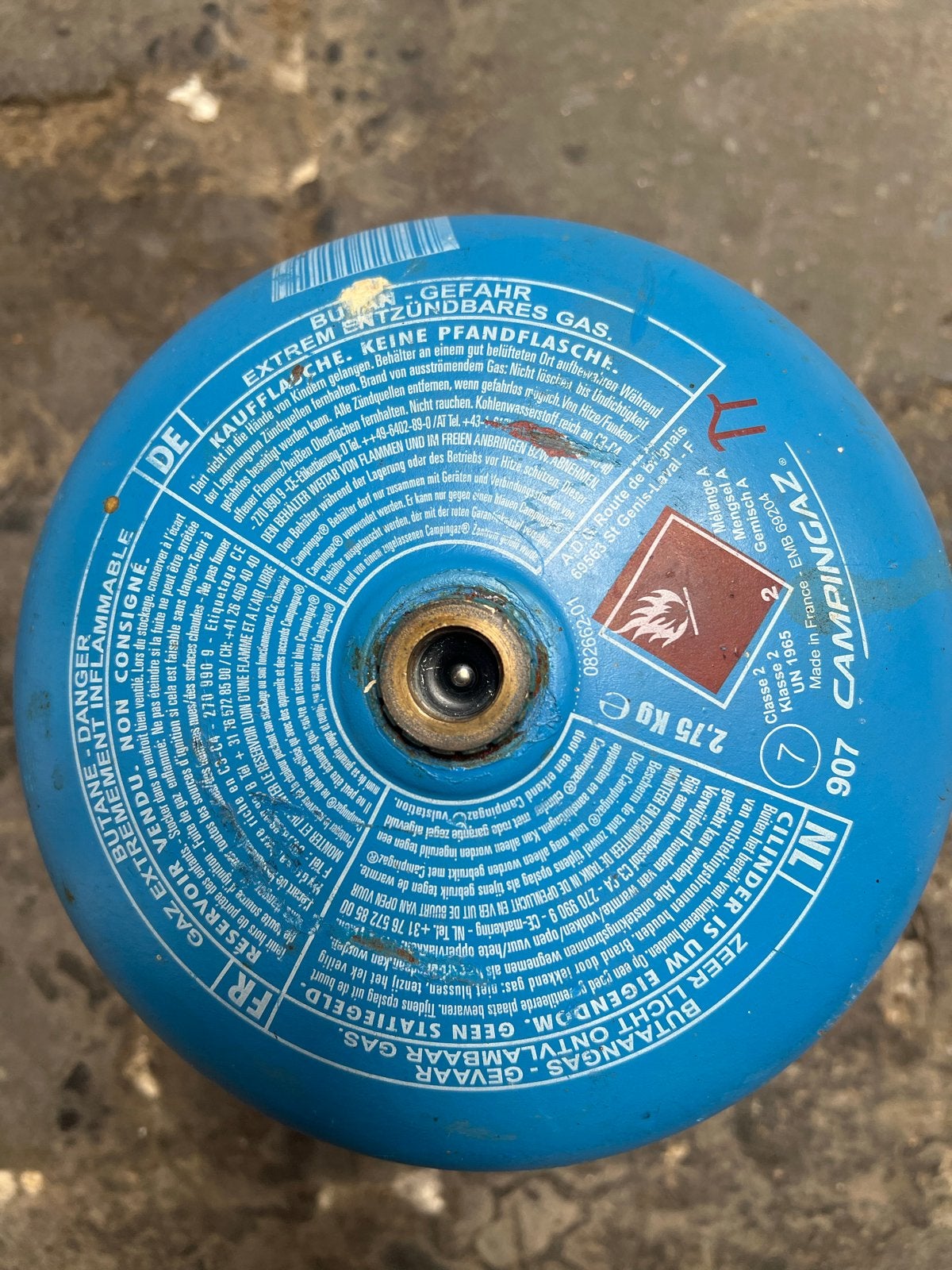 Campingaz gasfles 2,75 kg - Leeg, Ophalen of Verzenden, Gebruikt