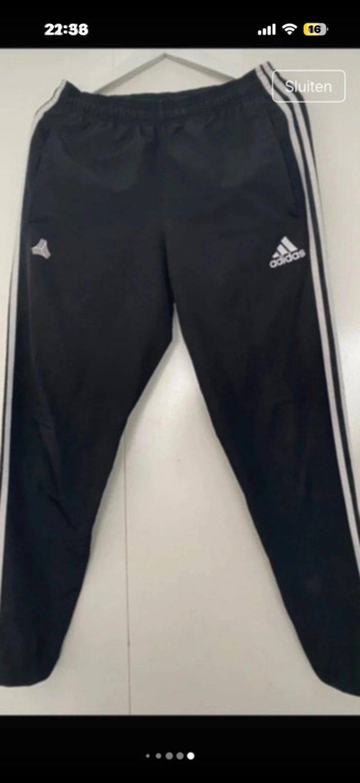 Sportbroek Adidas S, Zwart, Overige typen, Ophalen of Verzenden, Zo goed als nieuw