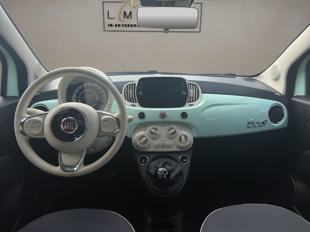 Fiat 500C 1.2 Lounge 2019 MINT GROEN | Cabrio | Display | PD, Auto's, Keurmerk '100% Onderhouden', 12 maanden, Stof, Gebruikt
