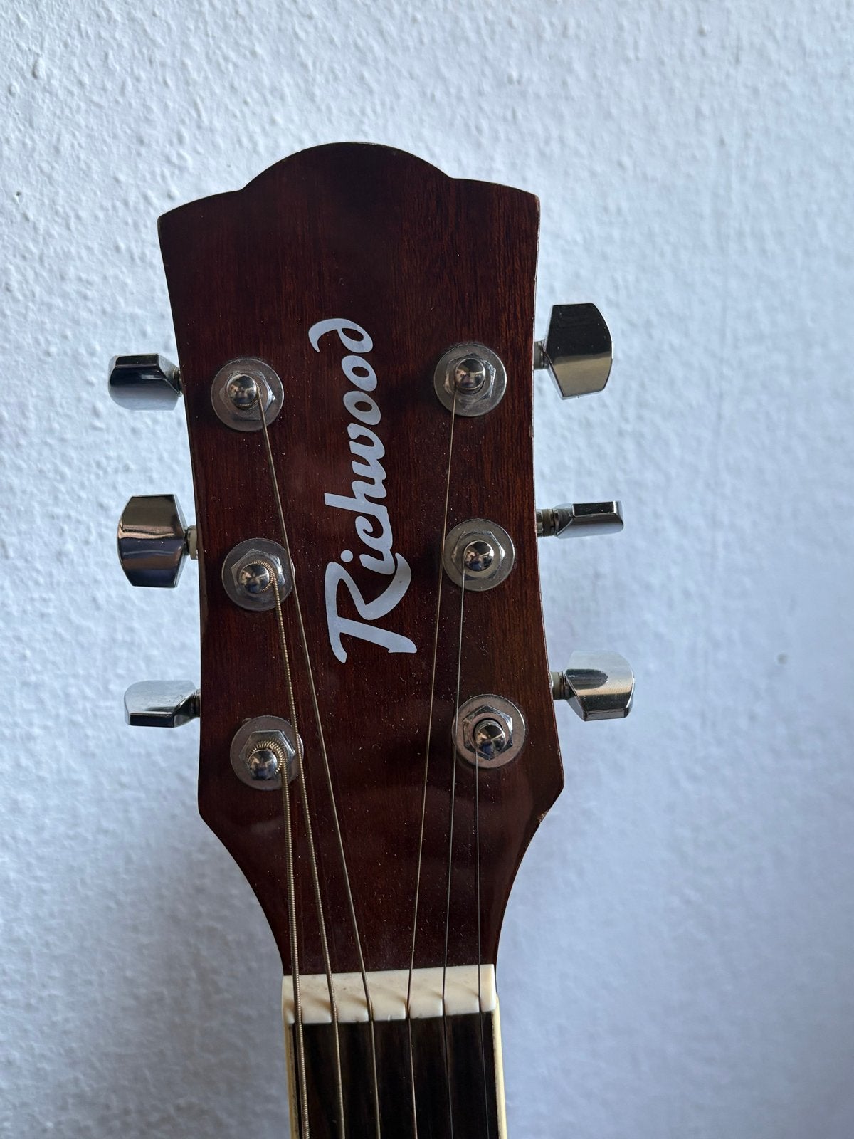 Richwood RD-12 Western gitaar met hoes, Muziek en Instrumenten, Snaarinstrumenten | Gitaren | Akoestisch, ?, Zo goed als nieuw
