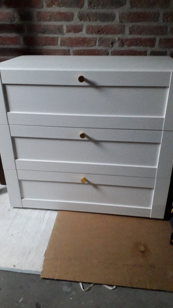 ladekastje wit, Huis en Inrichting, Kasten | Ladekasten, Ophalen, Gebruikt, 50 tot 100 cm, 3 of 4 laden