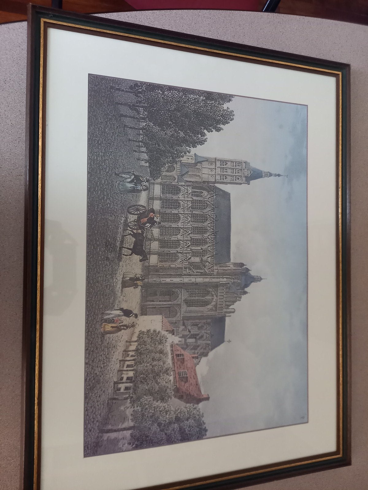 Historisch stadsgezicht met de St. Jan, Ophalen, Schilderij, Minder dan 50 cm
