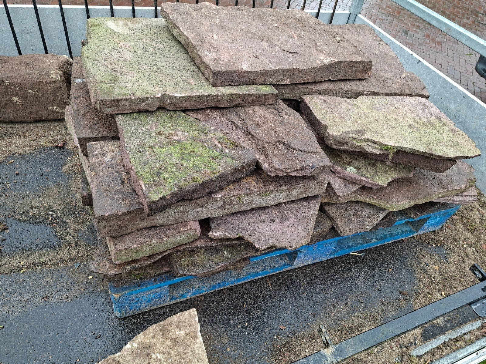 flagstones stapstenen. ruim 5 m2, Ophalen, Gebruikt, Klinkers, 5 tot 10 m²