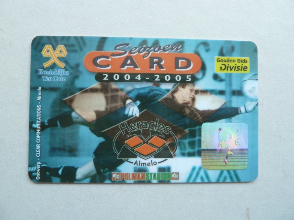 Seizoencard. Heracles 2004/2005  Paarse achterkant, Ophalen of Verzenden, Zo goed als nieuw, Overige binnenlandse clubs, Overige typen