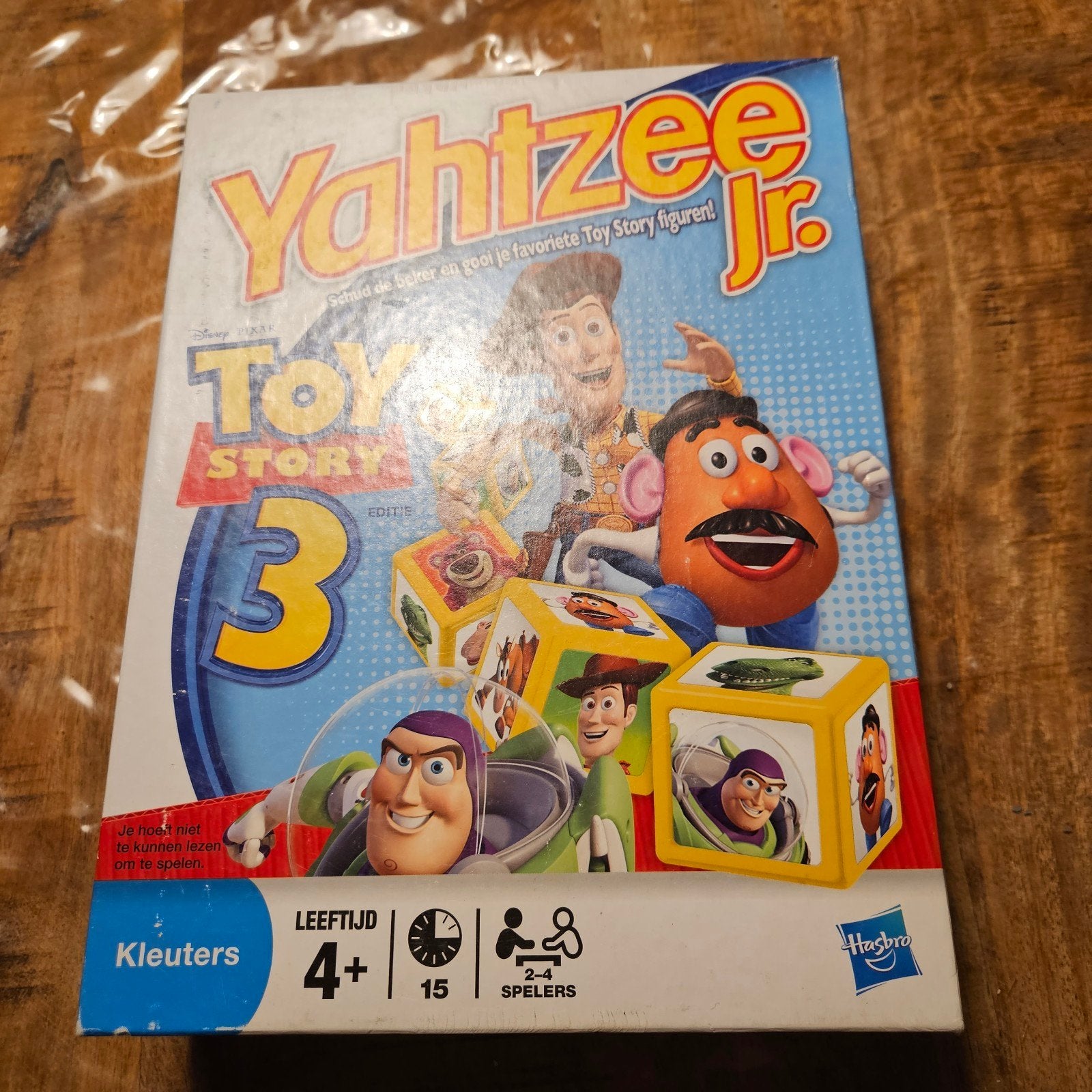 Yahtzee Jr. Toy Story 3 dobbelspel spel, Drie of vier spelers, Ophalen of Verzenden, Gebruikt, Hasbro